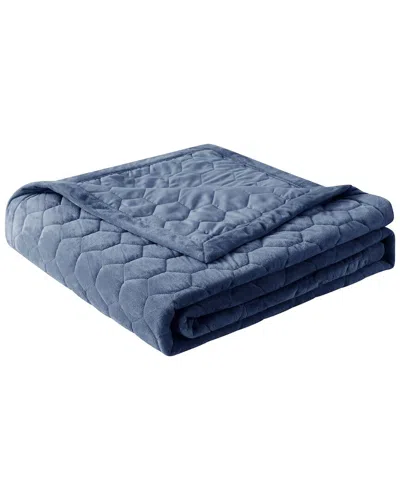 FEATHER & LOOM FEATHER & LOOM REVERSIBLE MINI HONEYCOMB DOWN-ALTERNATIVE BLANKET