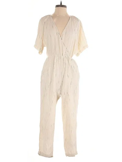 Pre-owned Feather Bone By Anthropologie Jumpsuit In White