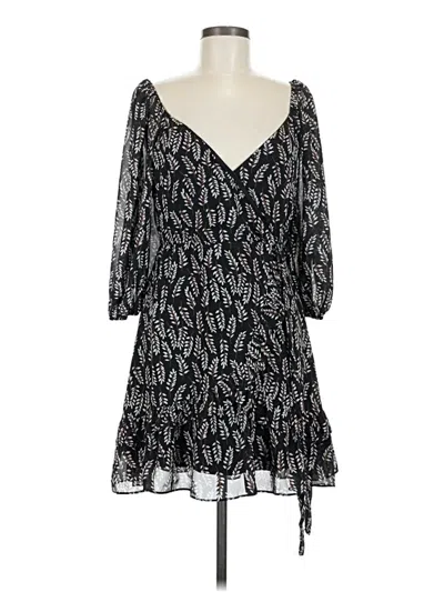 Pre-owned Feathers Casual Dress In Black