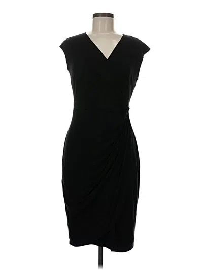 Pre-owned Feathers Cocktail Dress In Black
