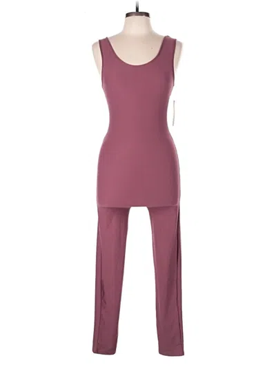 Feathers Jumpsuit In Burgundy