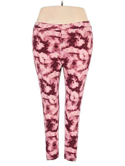 Pre-owned Feathers Leggings In Pink