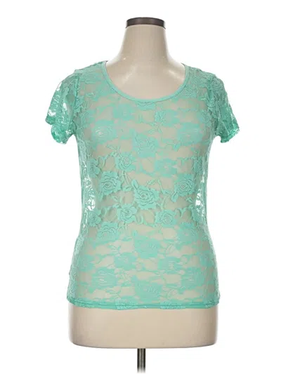 Pre-owned Feathers Short Sleeve T-shirt In Blue