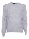 Fedeli 140 Classic Pullover In Grey