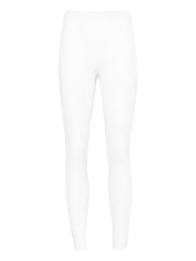 Fedeli Ardenne Ribbed-knit Leggins In White