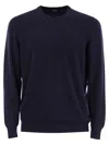 Fedeli Argentina - Baby Cashmere Crew-neck Sweater In Black
