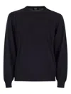 Fedeli Argentina Crew-neck Sweater In Blue