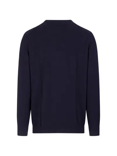 Fedeli Argentina Crew-neck Sweater In Blue
