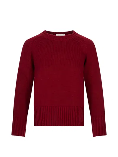 Fedeli Argentina Edera Raglan-sleeve Sweater In Red