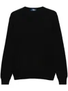 Fedeli Argentina Fine-knit Jumper In Black