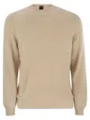 Fedeli Argentina - Baby Cashmere Crew-neck Sweater In Nude