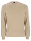 Fedeli Argentina - Baby Cashmere Crew-neck Sweater In Nude