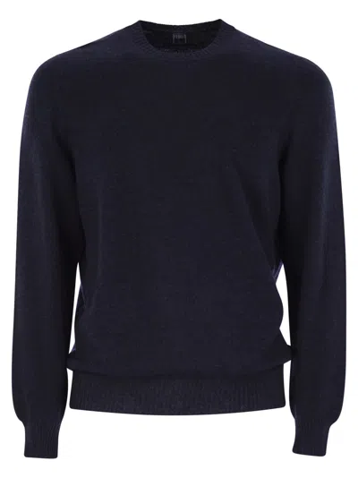 Fedeli Argentina - Baby Cashmere Crew-neck Sweater In Black
