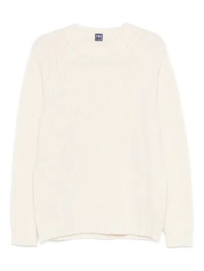 Fedeli Argentina Ribbed Crew-neck Sweater In Neutral