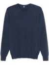 Fedeli Long-sleeved Sweater In Blue