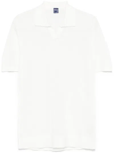 Fedeli Bambu Polo Shirt In White