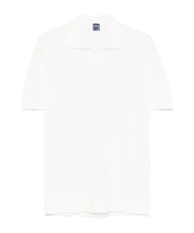 Fedeli Bambu Polo Shirt In White