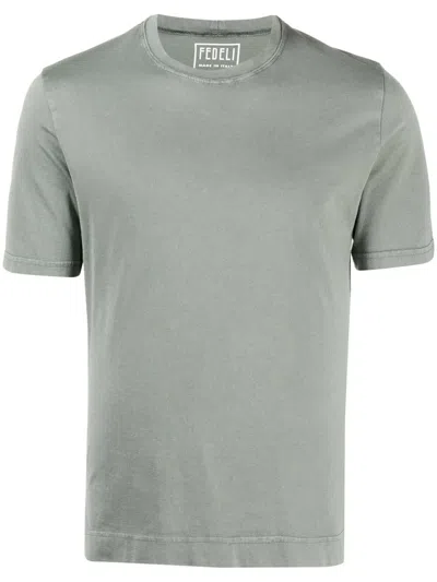 Fedeli Basic T-shirt In Green