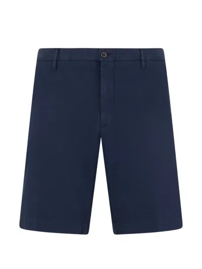 Fedeli Belt-loops Side-pockets Shorts In Blue