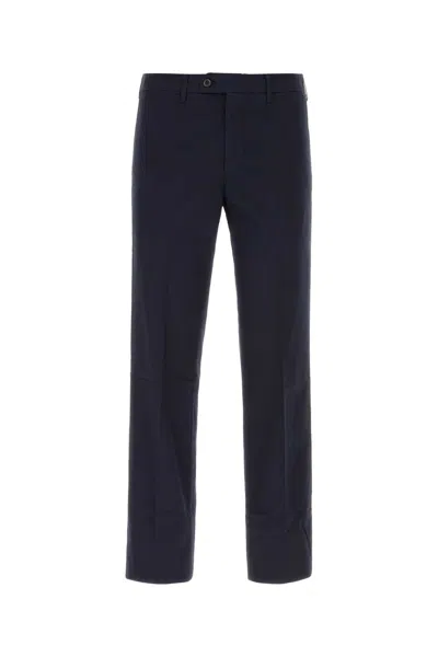 Fedeli Blue Stretch Cotton Pant