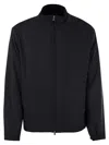 Fedeli Bomber Jacket In Technical Fabric In Blue