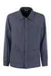 Fedeli Bristol - Linen Jacket In Blue