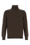 Fedeli Turtleneck Cashmere Sweater In Brown