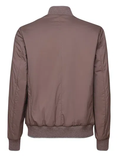 FEDELI BUTTON-FASTENING BOMBER JACKET