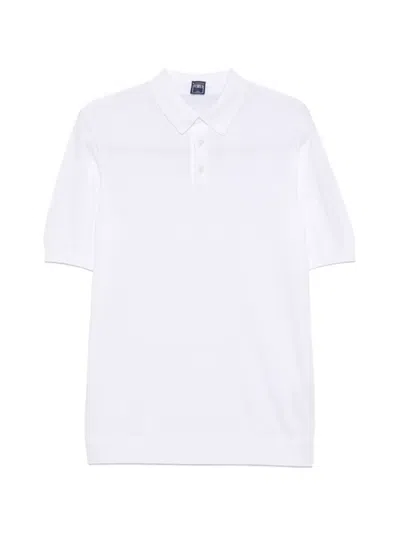 Fedeli Button-fastening Polo Shirt In White