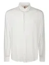 Fedeli Long-sleeved Cotton Shirt With Classic Collar In White