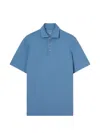 Fedeli Buttoned Polo Shirt In Blue