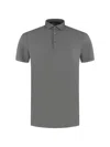 Fedeli Buttoned Polo Shirt In Gray