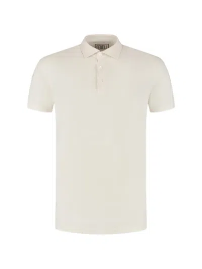 Fedeli Buttoned Polo Shirt In Neutral