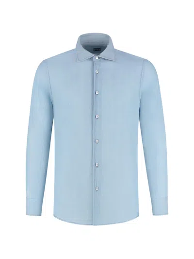 Fedeli Buttoned Shirt In Blue