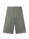 Fedeli Button-fastening Shorts In Green