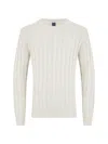 Fedeli Cable-knit Sweater In White