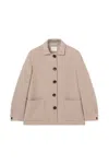 Fedeli "cambridge" Jacket In Wool And Cashmere In Neutral