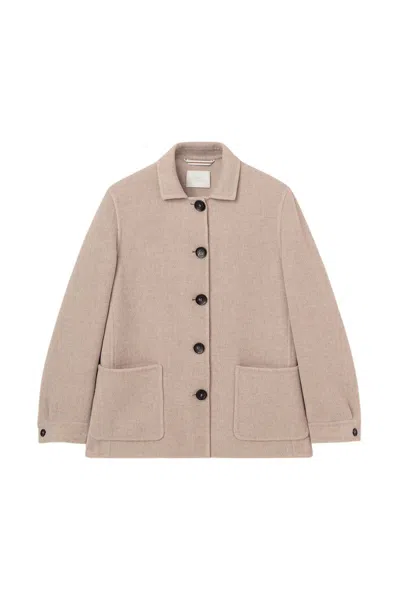 Fedeli "cambridge" Jacket In Wool And Cashmere In Neutral