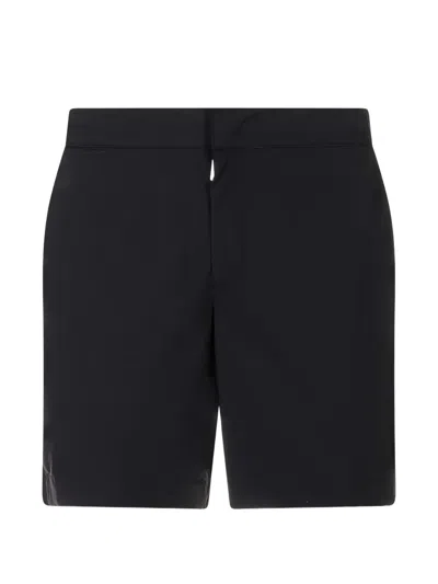 Fedeli Carabiner-detail Swim Shorts In Black