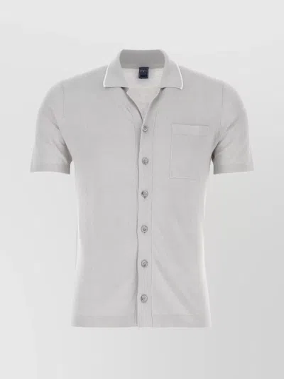 FEDELI CARDIGAN LINEN BLEND CHEST POCKET