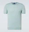 Fedeli Cashmere And Silk Top In Blue