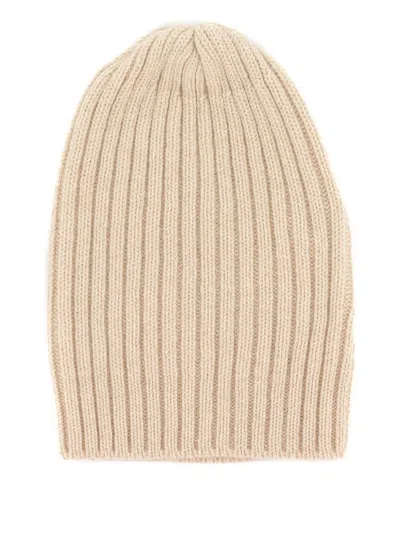 Fedeli Cashmere Beanie Hat In Neutral