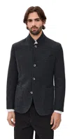 Fedeli Cashmere Hybrid Field Jacket Charcoal In Gray