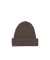 Fedeli Cashmere Knitted Hat In Brown