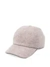 Fedeli Cashmere Panelled Cap In Neutral