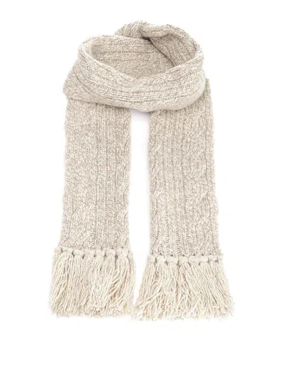 Fedeli Cashmere Scarf In Beige