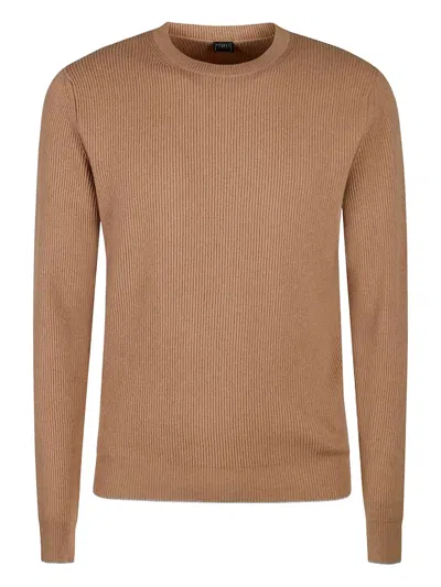 Fedeli Cashmere Sweater In Brown