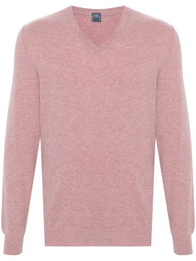 Fedeli Cashmere Sweater In Red