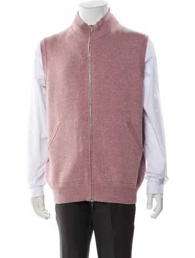 Pre-owned Fedeli Cashmere Vest In Pink