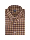 Fedeli Checked Shirt In Brown